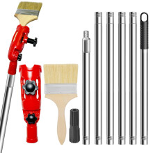 OAONY 2.0M Universal Multi-Angle Paint Brush Extension Pole Set,Professional Paint Roller Extension Pole with Paint Brush fits Most Rollers Brush and