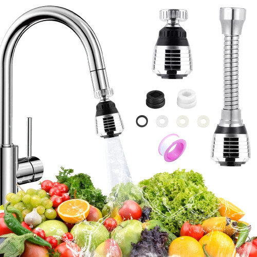 KARBAG 2Pcs 360 Swivel Kitchen Tap Aerator