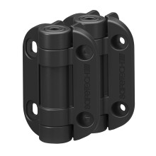 Safetech Hardware Self Closing Gate Hinges, Self-Aligning Pool & Outdoor Hinges Heavy Duty Adjustable Tension Gate Hinges for Any Square Post Metal