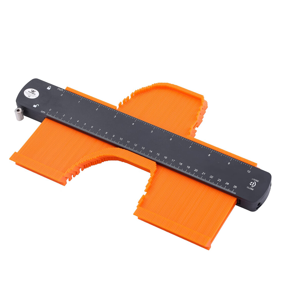 Topway Contour Gauge Profile Tool With Adjustable Lock, 10 Inch Precisely Copy Irregular Shape Duplicator Laminate Tiles Wood Edge Outline Gauge For 5051226945731