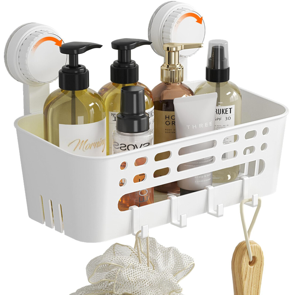 Lifewit Shower Caddy Suction Cup, Removable Shelves For Inside Shower,No-Drilling Bathroom Shelf Basket, Organizers And Storage Rack For Soap Shampoo 5002238851336