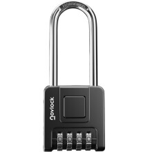 NOVLOCK Combination Padlock for Outdoor & Indoor – 2.76" (7cm) Long Shackle – Weatherproof, Heavy-Duty – Gates, Fences, Sheds, Lockers, Storage