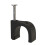 Round Cable Clips 12mm - Pack of 100 (Black) 1
