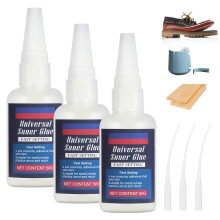 Flintronic 3pcs Super Glue 50g - High Strength Universal for Plastic, Leather, Metal, Wood, Ceramic - Fast Repair Quick Drying