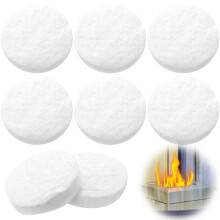 Ceramic wool sponge 6pcs Table Top Firepit Sponge Cotton Core for Bioethanol Fireplaces Ceramic Wool Fiber Insulation(85x85x25mm)