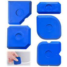 5-Piece Silicone Sealant Finishing Tool Set Silicone Sealant Tools Profiling Mastic Tool Smoothing Tools Durable and Reusable Smoothing Kit for