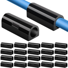 drado 20pcs Cable Clips Self Adhesive Black Outdoor Light Wire Clips Management Holder for Home, Car, Office, Outdoor, Party and Cable Management