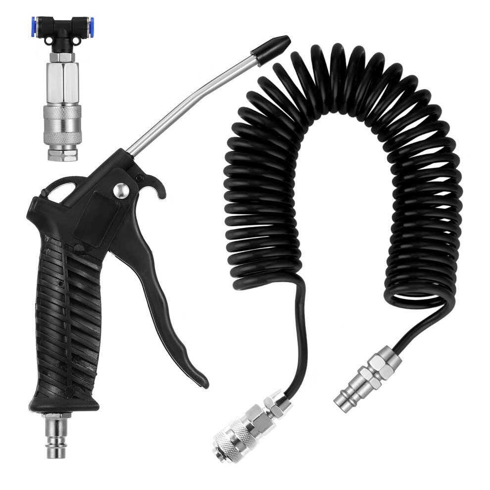 Fippy Truck Air Duster Gun With 5 Metre Recoil Hose Blow Dust Gun Heavy Duty Air Gun Cleaning Kit For Lorry Truck Car 4774968525047