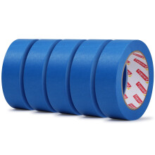 Fyguard 5 Rolls Painters Tape, 30mm x 50m Blue Masking Tape for Painting Decorators Tape Suitable Stickiness for Sharp Paint Lines Edge Treatment