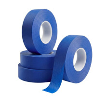 Teepull 4 Rolls Blue Masking Tape, 24mm x 50m for Painting, Painters & Decoraters Tape, Medium-High Adhesion, UV-Resistant for painting walls