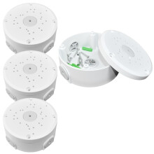 YBCCBY Universal Junction Box, 120*54mm Waterproof Project Box Junction Boxes Mount Bracket ABS Cable Management Boxes White Electrical Wiring