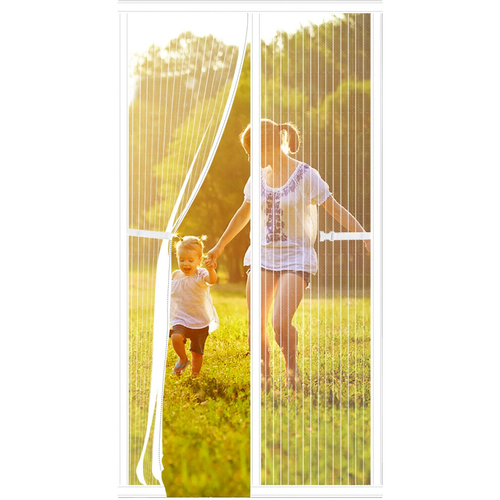 Magnetic Fly Screen Door 90 * 210Cm, Heavy Duty Bug Mesh Curtain With Powerful Magnets,Keep Bugs Out Lets Fresh Air In 5051226986949