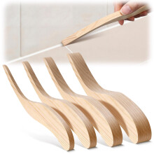 4Pcs Wooden Silicone Tool Sticks Set, Reusable Mastic Tool for Perfect Sealant Lines, Professional Smoothing & Finishing Sticks for Bathroom