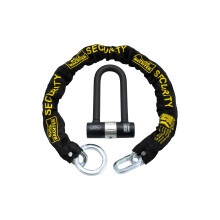 Burg Wachter 200D 16mm Heavy Duty D-Lock Padlock & 1M Chain – Sold Secure Diamond & Gold Rated Bike Motorcycle Ebike Scooter Security Lock