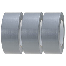 Crimson Starfish Silver Duct Tape | 3 Rolls of 48mm x 45m Gaffer Tape | Water Resistant Duct Tape | Adhesive Tape Multi-Use for Indoor/Outdoor