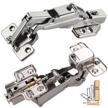 2 Pcs Kitchen Cabinet Door Hinges 165 Degree Kitchen Cupboard Hinges Soft Close Corner Kitchen Cabinet Hinges Folding Mute Cabinet Hinges