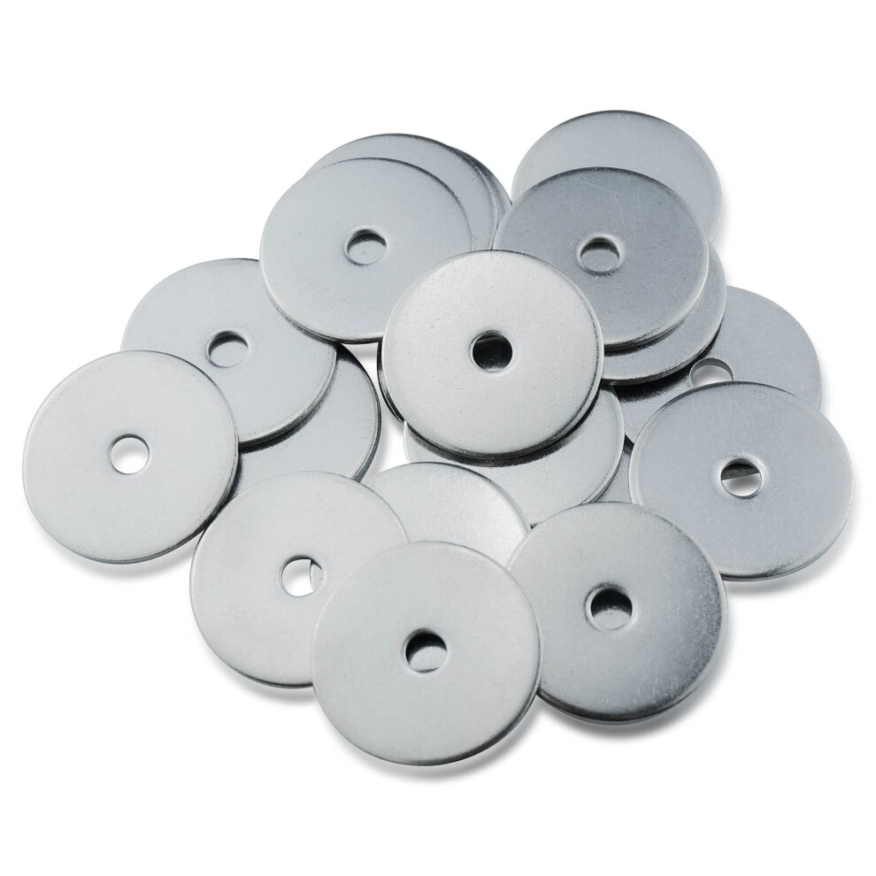 M4 Washers, M4 X 25Mm Penny Washers, (Pack Of 20) A2 304 Stainless Steel Washer, Flat Repair Washer, Large Metal Plain Round Chrome For Screws & Bolts 5051226908637