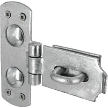 IRONTITE Vertical Hasp and Staple Heavy Duty | Galvanised Shed Door Lock and Gate Lock | Used with Padlock | Complete with Matching Screws