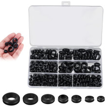260 Pcs Rubber Grommets Assortment Kit - Durable Rubber Grommet Set for Automotive, Plumbing, Machinery Maintenance, Electrical Wire Gasket