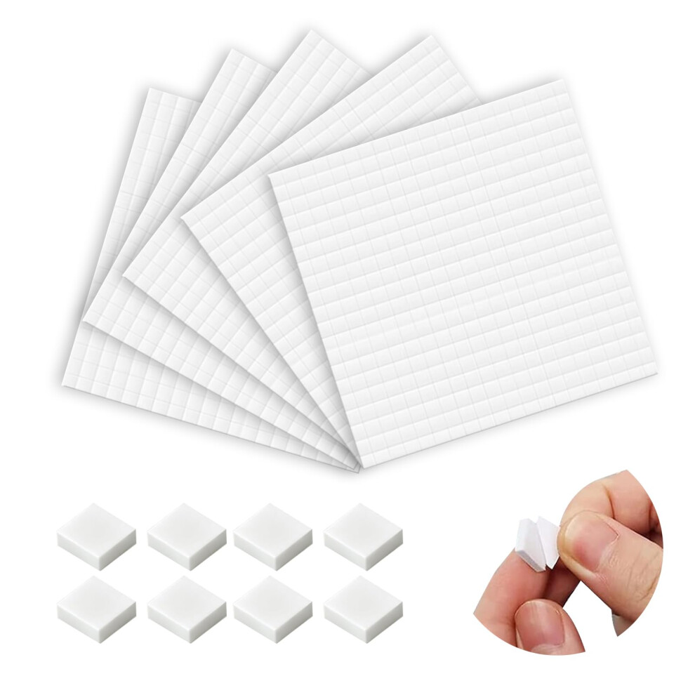 2000Pcs Double Sided Sticky Foam Dots, 5 Sheets High Adhesive Foam Pads For Crafting, Card Making, Scrapbooking, 3D Adhesive Mounting 5051226940040