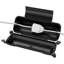 RESTMO Outdoor Waterproof Connection Box (29  11  7.5cm), IP44 Weatherproof Extension Lead Cover, Safety Seal Enclosure for Holiday Lights