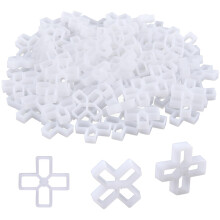 Jieddey Tiles Spacer 10mm,100 PCS Slab Spacers Cross Shaped Paving Spacers Hollow Structure Tiling Spacers for Accurate Tile Positioning DIY Paving