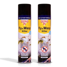 Quebec Fly & Wasp Killer Spray 300ml x2