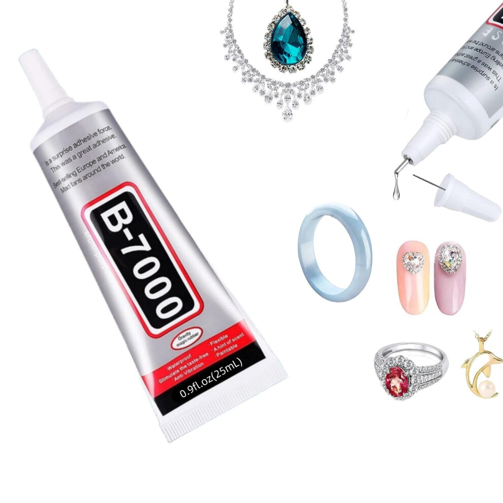 B7000 Super Glue,25Ml/0.84Oz (1 Pack) Multi Functional Glue Transparent Paste Adhesive Multi-Function Repair Glues Suitable For Phone Jewelry Glass 5051226982194