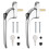 Neoteck Window Handle 2Pcs Inline Window Handle Universal Espag Key Locking Lockable Double Glazing Replacement uPVC Window Handles for All Common 1