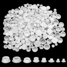 450 Pcs White Screw Caps White Blanking Plug Hole Covers, Drill Hole Cover Caps Plastic Blanking CapHole Plugs for Furniture Kitchen Cabinet Shelf