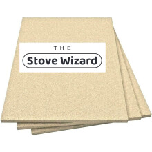 The Stove Wizard Firebrick Fire Board Heat Proof Brick Vermiculite Fireboard 1 Brick 250mm x 200mm x 25mm