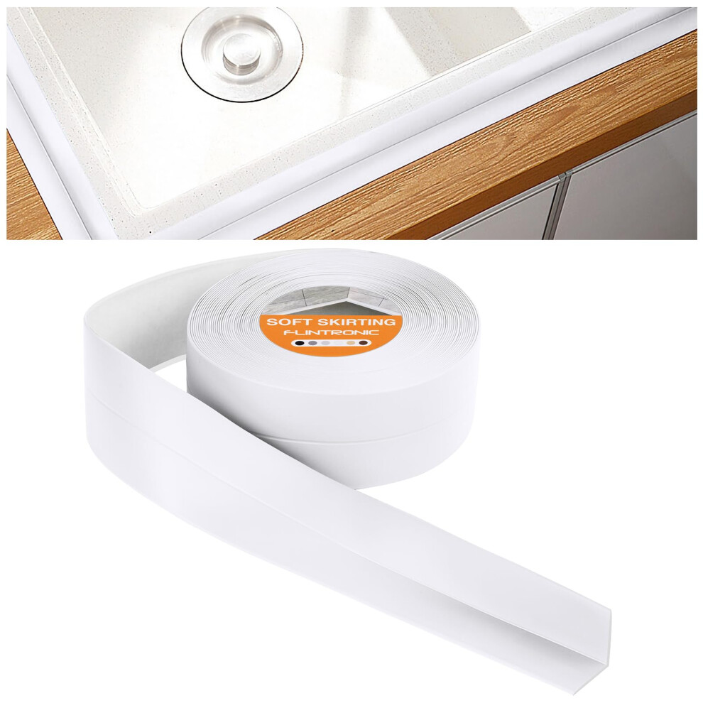 Flintronic Caulk Tape, 4.5M/14.8Ft Self Adhesive, Waterproof, Oilproof & Mildewproof For Kitchen, Bathroom & Toilet 5003162949564