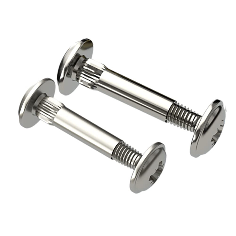 Nickel M6 (31Mm - 40Mm) Cupboard Joining Bolts Furniture Connecting Screws Bolts M6 Kitchen Cabinet Carcase Connectors (Pack Of 10) D10b 5051226991974