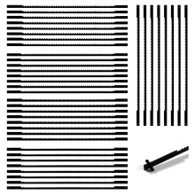 VooGenzek 40 PCS Scroll Saw Blades Set, 10/15/18/20/24 Teeth Carbon Steel Coping Saw Blade, Pinned Scroll Saw Blade, for Sawing Wood, Plastic, Foam