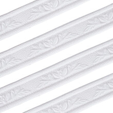 GORGECRAFT 4.6m x 4cm Crown Molding Peel and Stick Wallpaper Borders Self Adhesive White Flexible Moulding Trim Dado Rail Strips Sticky 3D Wall