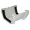 FLOPLAST 114mm Square Union Gutter Bracket - White 1