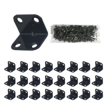 Angle Brackets 24 Pcs,L Sleeper Brackets Metal Corner Braces,Stainless Steel Right Angle Braces Bracket for Wood,Fix and Repair for Indoor and