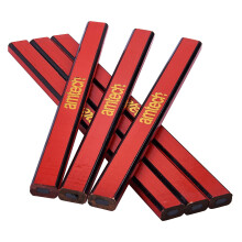 Amtech 6pc Hardwood Carpenter Pencil Set, Strong Flat-Body Design for Accurate Marking on Timber & Boards, Durable for Site Use, Perfect for Builders