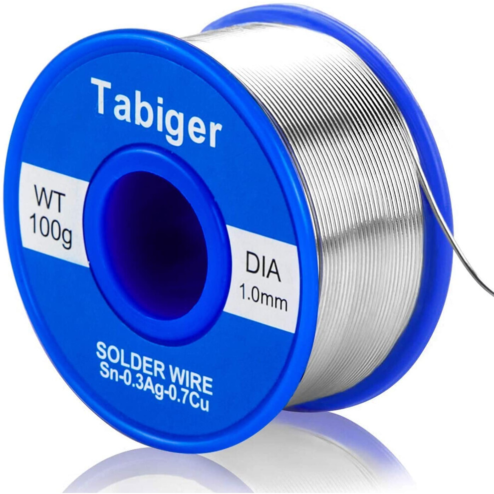 Tabiger 1.0Mm 100G Lead Free Solder Wire Rosin Flux Solder For Diy Soldering Project 5051226990816