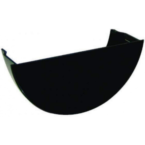 FLOPLAST 112mm Half Round Gutter Internal Stop End - Black
