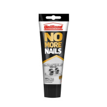 UniBond No More Nails Invisible, Heavy-Duty Clear Glue, Strong Glue for Wood, Ceramic, Metal & More, Instant Grab Mounting Adhesive, 1 x 184g Tube ,