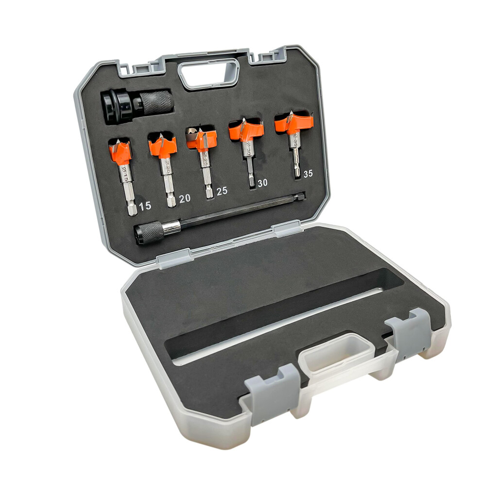 Yokocut Forstner Drill Bit, Tungsten Carbide Steel Wood Boring Bit, Hex Shank Wood Tools, Woodworking Hole Saw Set 5051226955976