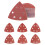 60 Pcs Mouse Sanding Pads, Multi Tool Sanding Pads for Mouse Sander Pads, Hook and Loop Sanding Sheets 1