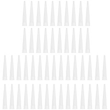 Pack of 50 cartridge tips, silicone tips, silicone syringe attachments, silicone nozzles for adhesive sealant and cartridge gun