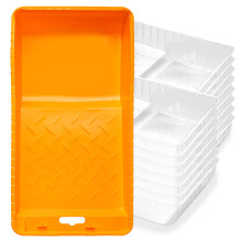 Mister Rui Paint Tray Liner, Disposable Paint Tray, 4" Sturdy Paint Tray*1, 4" Paint Tray Insert*15 for Easily Switching between Paint Colors