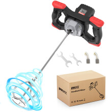 IMAYCC Portable Concrete Cement Mixer 2100W Electric Paddle Mixer Adjustable 6 Speed Handheld Plaster Grout Paint Thinset Mortar Paddle Mixer Drill