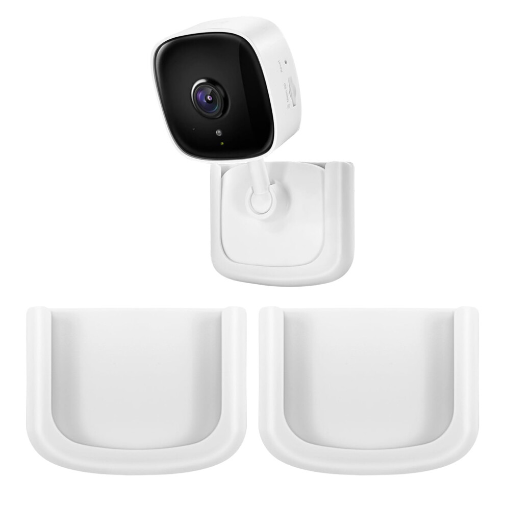2 Pack Adhesive Wall Mount Fits For Tapo C100,C110 Indoor Security Camera,No Drilling Easy Installation Window Mount Camera Brackets Fits For Tp Link 5051226953859