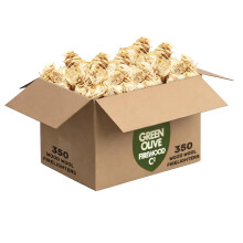 Green Olive Firewood Company - 350 Natural Firelighters for Wood Burners, Log Burners, Stoves, Pizza Ovens