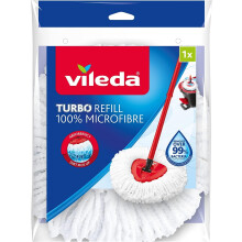 Vileda EasyWring and Clean Turbo Classic Microfibre Mop Refill Head (Pack of 2)