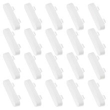 20 Pcs Weep Hole Covers, White Plastic Window Drainage Cover Caps, White ABS Bright Weep Hole Drainage Covers Double Glazing